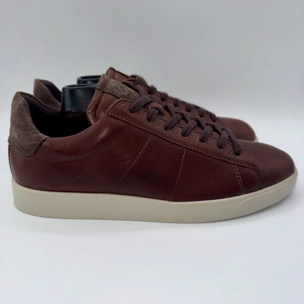 ECCO Street Lite‎ Retro Shoe Men's Size 7 - 7.5 EU 41 Rustic Brown Leather